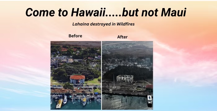 Maui Wildfires | Come to Hawaii but NOT MAUI !
