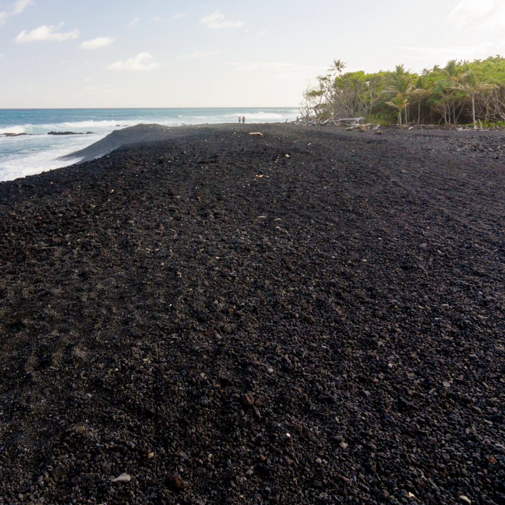 Pohoiki black sand Beach