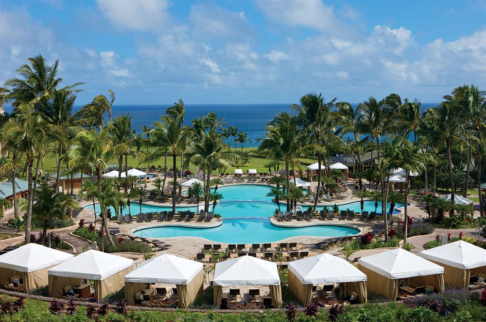 Overlooking the pools and grounds of the Ritz Carlton at Kapalua