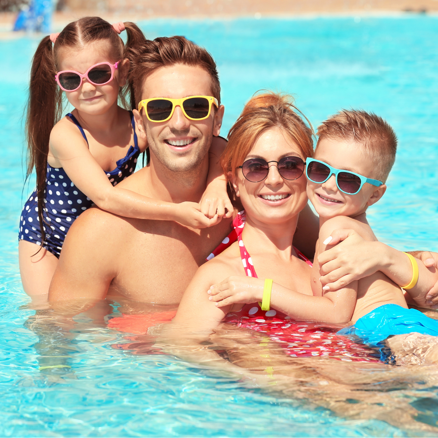 Family enjoying the pool. Kaanapali Beach Club is great for families with kids
