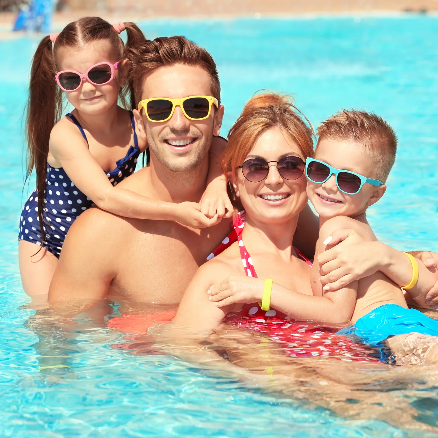 Family enjoying the pool. Kaanapali Beach Club is great for families with kids