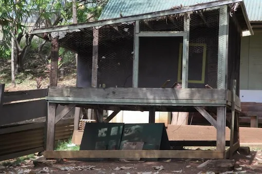 A historic house on display at the Hawaiian Plantation Village